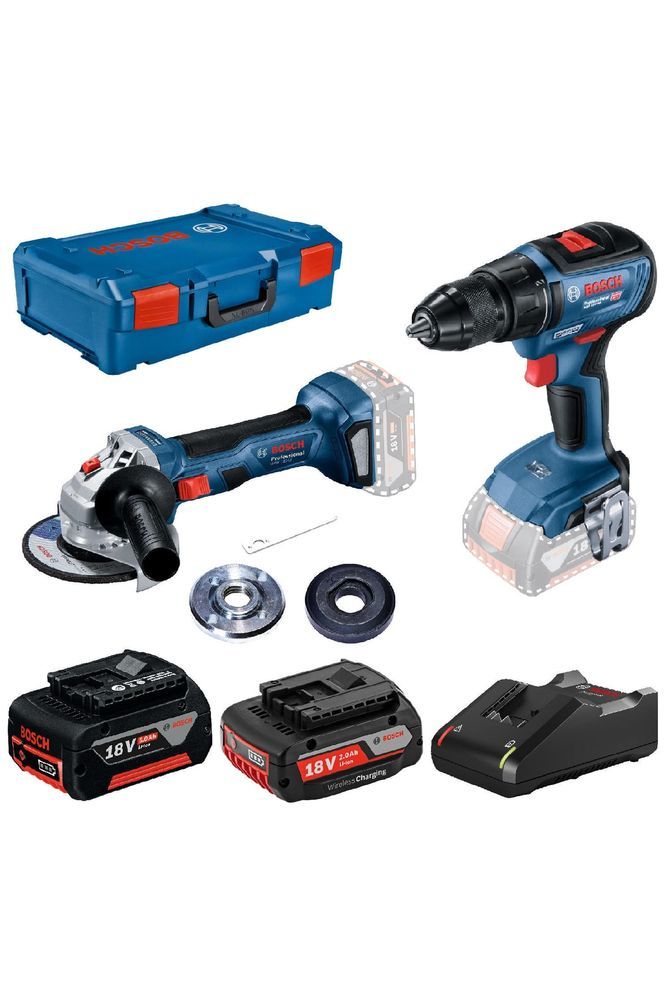 Bosch GWS 180-lı + GSR 18v-50 Akülü Avuç Taşlama + Vidalama Set - 0615990M47
