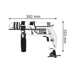 Bosch GSB 1300 550W Darbeli Matkap - 06011A10K3