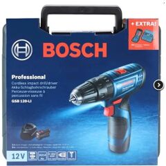 Bosch Gsb 120-LI 2.0 Ah Çift Akülü Darbeli Delme Vidalama + 23 parça Aksesuar Seti - 06019G8102