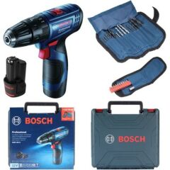 Bosch Gsb 120-LI 2.0 Ah Çift Akülü Darbeli Delme Vidalama + 23 parça Aksesuar Seti - 06019G8102