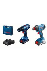 Bosch GSR 180-LI + GDX 180-LI (2x2.0Ah) İkili Set - 06019G5222
