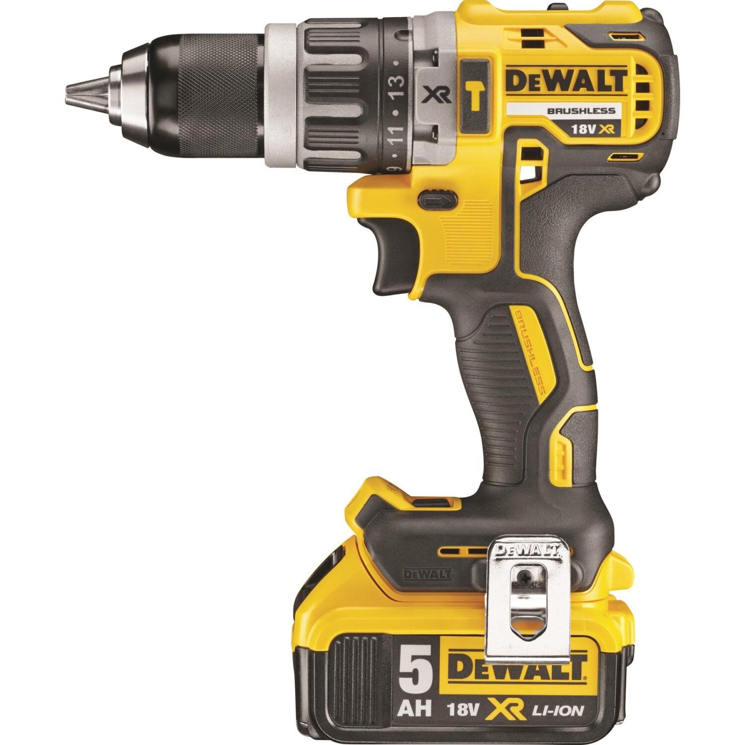 Dewalt DCD796P2-QW 18V 5.0Ah Kömürsüz Çift Bataryalı Profesyonel Darbeli Matkap