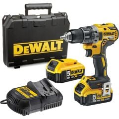 Dewalt DCD791P2-QW 18V/5.0Ah Kömürsüz Çift Bataryalı Darbesiz Matkap