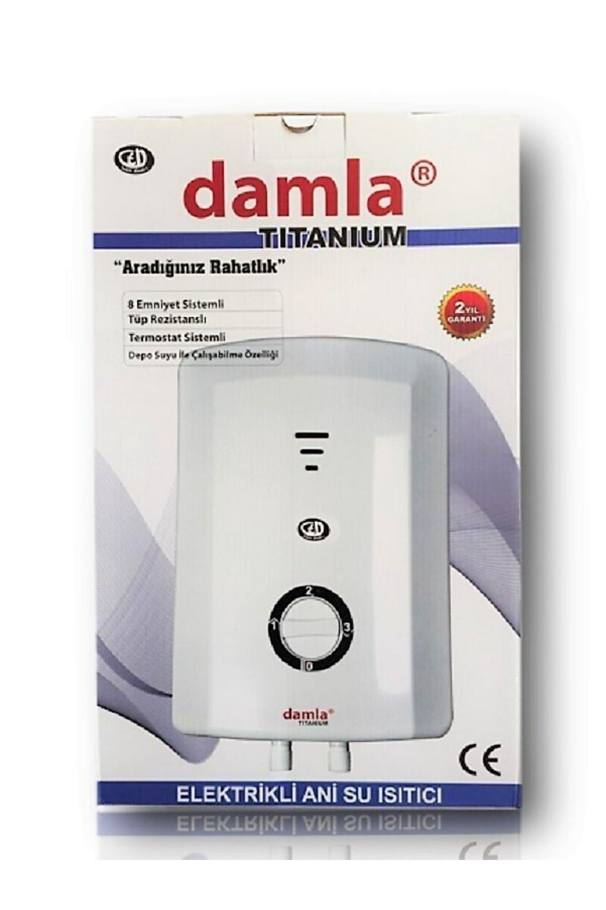 Damla Titanium Elektrikli Şofben