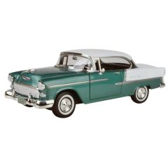 Motor Max 1:18 Chevrolet 1955 Chevy Bel Air Model Araba Yeşil-Beyaz
