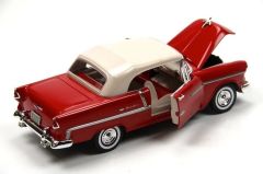 Motor Max 1:18 Chevrolet 1955 Chevy Bel Air Model Araba Kırmızı-Krem