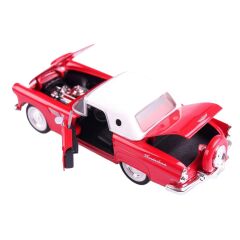Motor Max 1:18 1956 Ford Thunderbird Model Araba Kırmızı-Beyaz