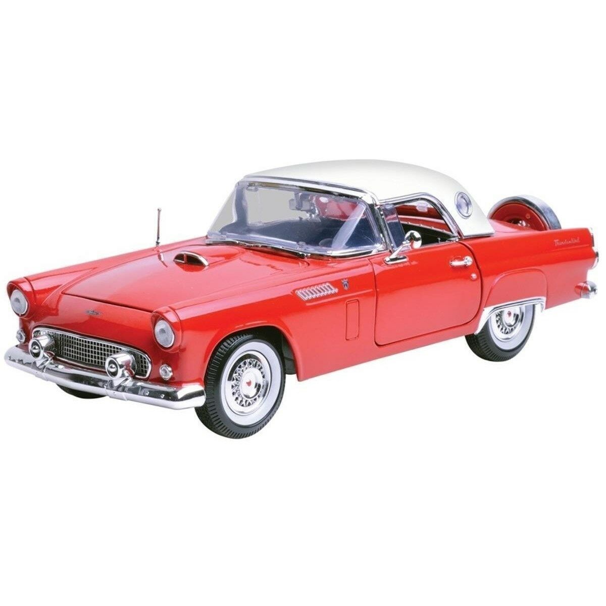 Motor Max 1:18 1956 Ford Thunderbird Model Araba Kırmızı-Beyaz