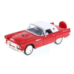 Motor Max 1:24 1956 Ford Thunderbird Model Araba Kırmızı-Beyaz