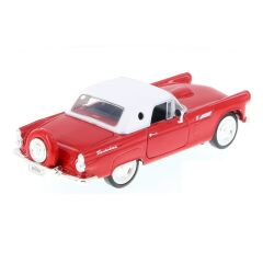Motor Max 1:24 1956 Ford Thunderbird Model Araba Kırmızı-Beyaz