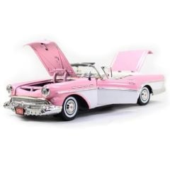 Motor Max 1:18 1957 Buick Roadmaster Model Araba Pembe-Beyaz
