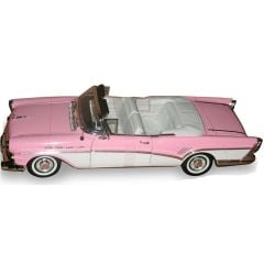 Motor Max 1:18 1957 Buick Roadmaster Model Araba Pembe-Beyaz
