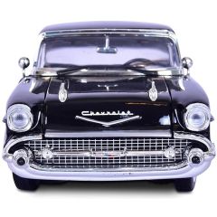 Motor Max 1:18 Chevrolet 1957 Chevy Bel Air Model Araba Siyah