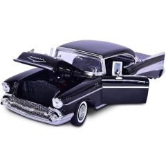 Motor Max 1:18 Chevrolet 1957 Chevy Bel Air Model Araba Siyah