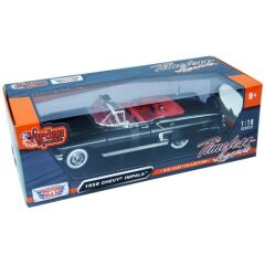 Motor Max 1:18 1958 Chevy Impala Model Araba Siyah