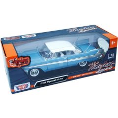 Motor Max 1:18 1958 Plymouth Fury Model Araba Mavi-Beyaz