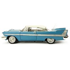 Motor Max 1:18 1958 Plymouth Fury Model Araba Mavi-Beyaz