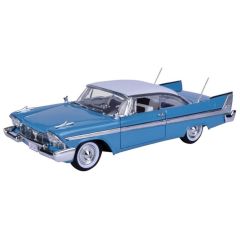 Motor Max 1:18 1958 Plymouth Fury Model Araba Mavi-Beyaz