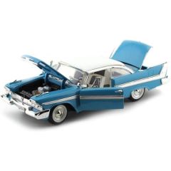 Motor Max 1:18 1958 Plymouth Fury Model Araba Mavi-Beyaz