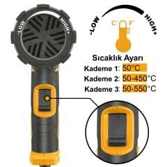 Ingco HG200047 Sıcak Hava Tabancası