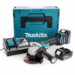 Makita DGA513RTJ 5.0Ah Çift Akülü Avuç Taşlama 125 mm