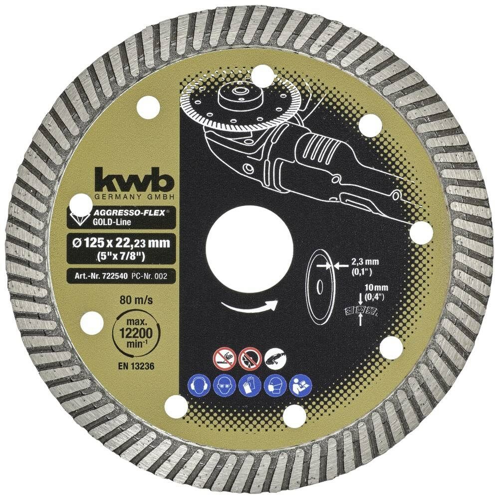 Kwb Elmas Granit Kesici Disk 125 mm - 722540
