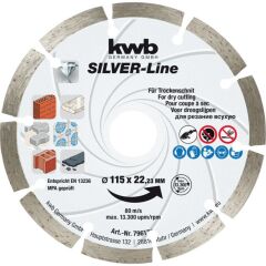 Kwb Elmas Kesici Oluklu Disk 115 mm - 796170