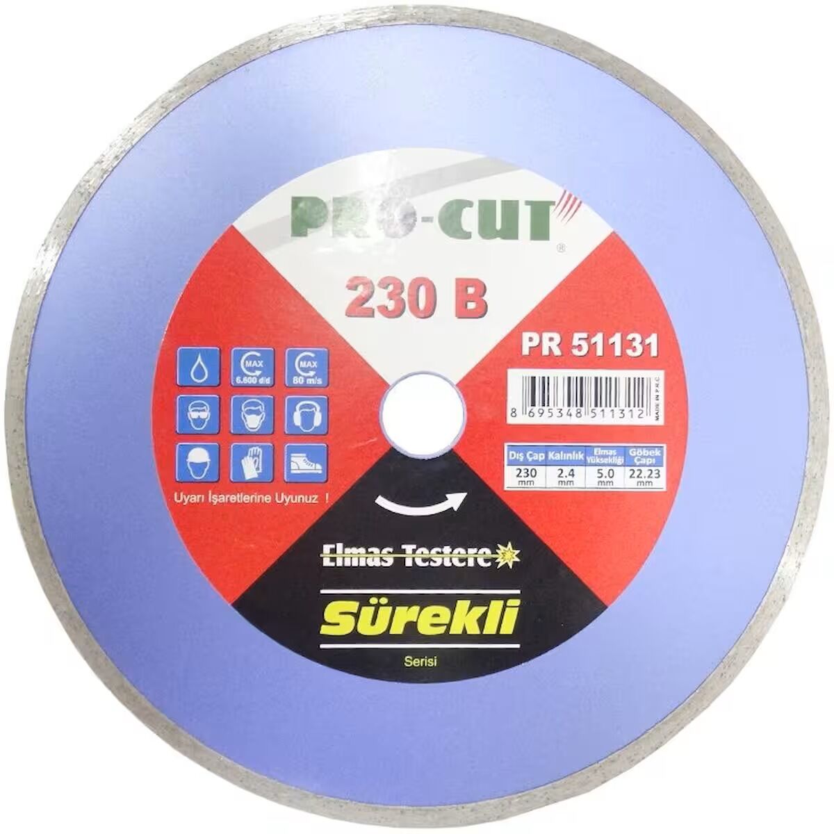 Pro-Cut PR51131 230B Sürekli Elmas Kesici Disk