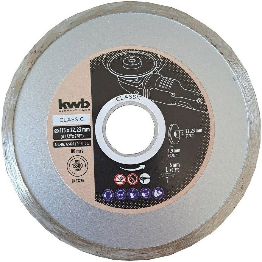 Kwb Elmas Kesici Disk 115 mm - 725170