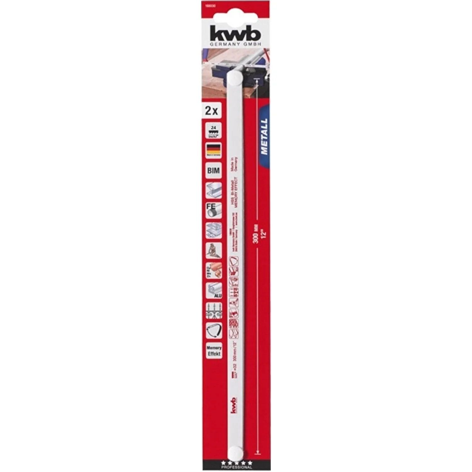 Kwb Yedek Demir Testere Ucu 2 Parça 300 mm - 188020