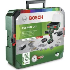 Bosch PSB 1800 LI-2 + Systembox Bosch Şarjlı Matkap - 06039A330K