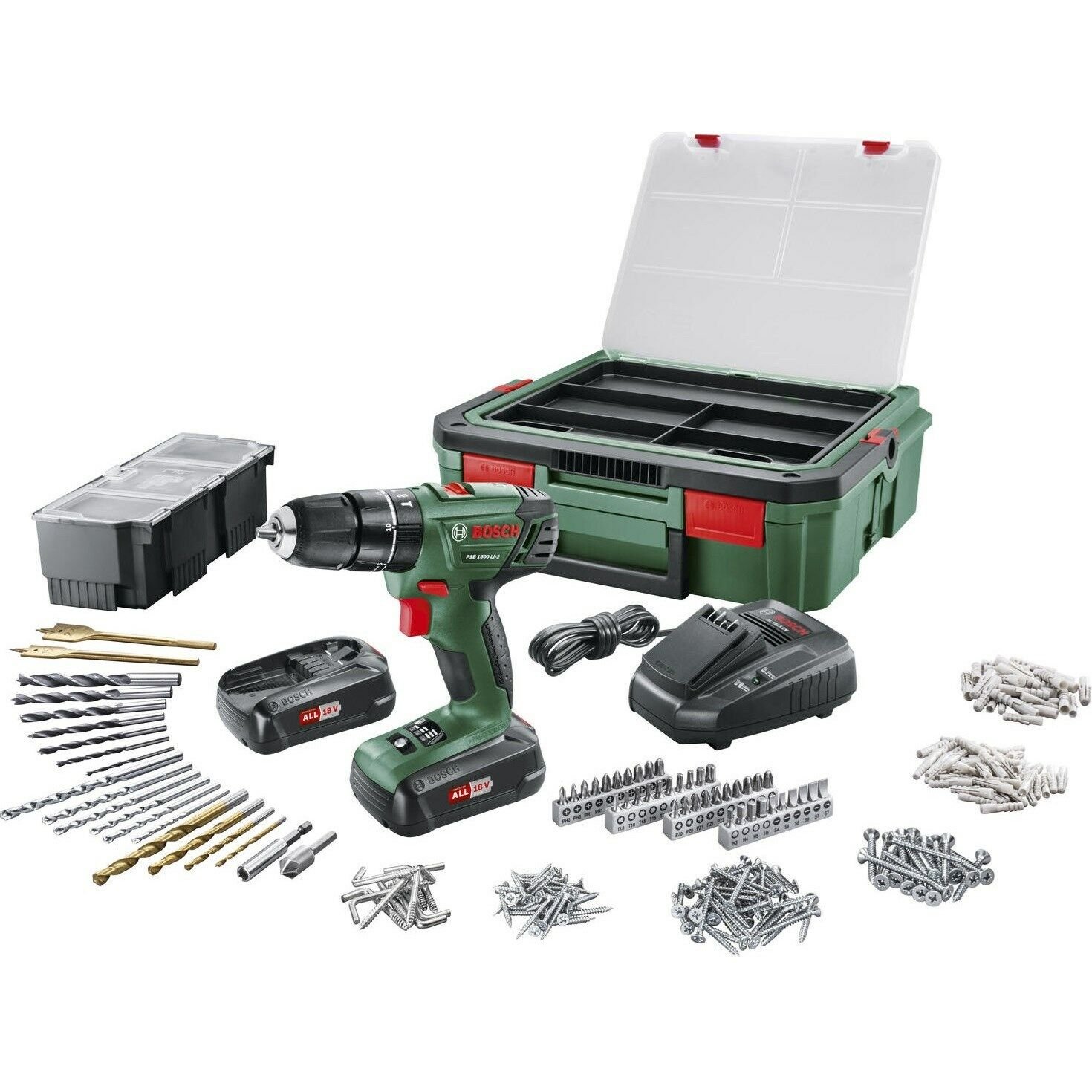 Bosch PSB 1800 LI-2 + Systembox Bosch Şarjlı Matkap - 06039A330K