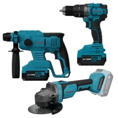 Catpower 4235 Akülü Vidalama + Kırıcı Delici + Avuç Taşlama Üçlü Set