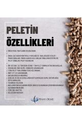 Çam Odun Peleti 8 mm Yüksek Yanma Enerjisine Sahip 25 kg