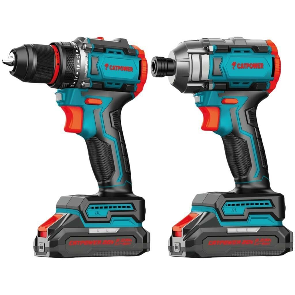 Catpower 5135 Kömürsüz 2 li Set Akülü Vidalama +Torklu Vidalama