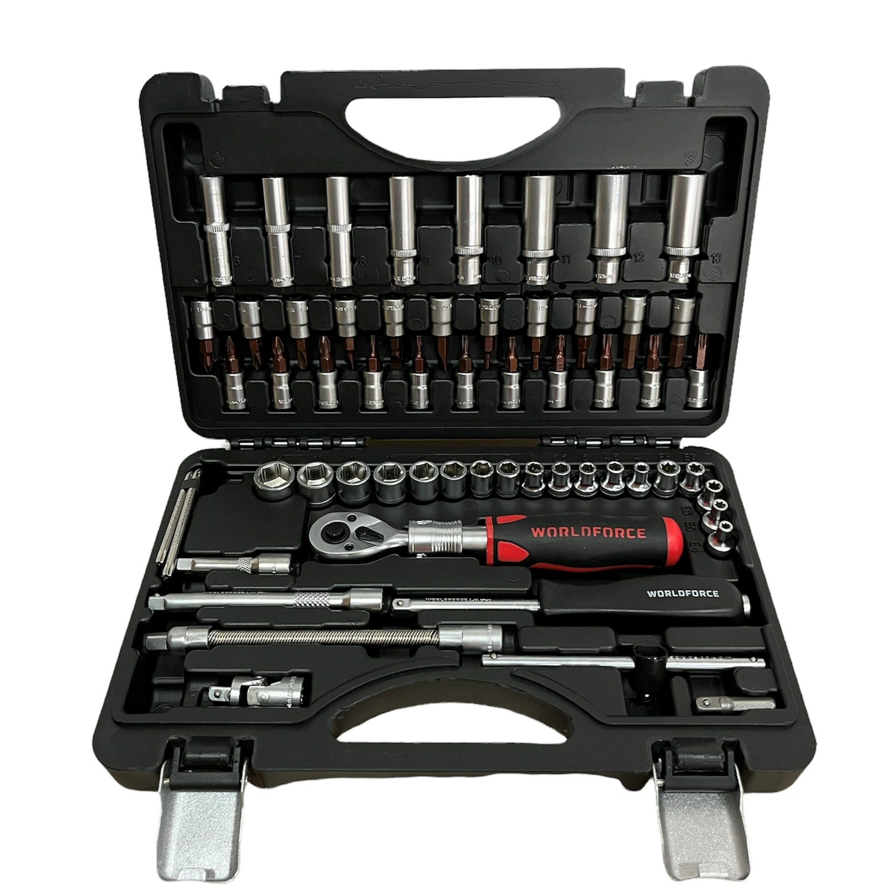 Worldforce 60 Parça S-Ultra 1/4'' Uzatmalı Cırcır Lokma Takımı