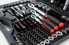 Worldforce 11505 S-Ultra 156 Parça Profesyonel Lokma Takımı 1/4'',3/8'',1/2'' Lokma Seti