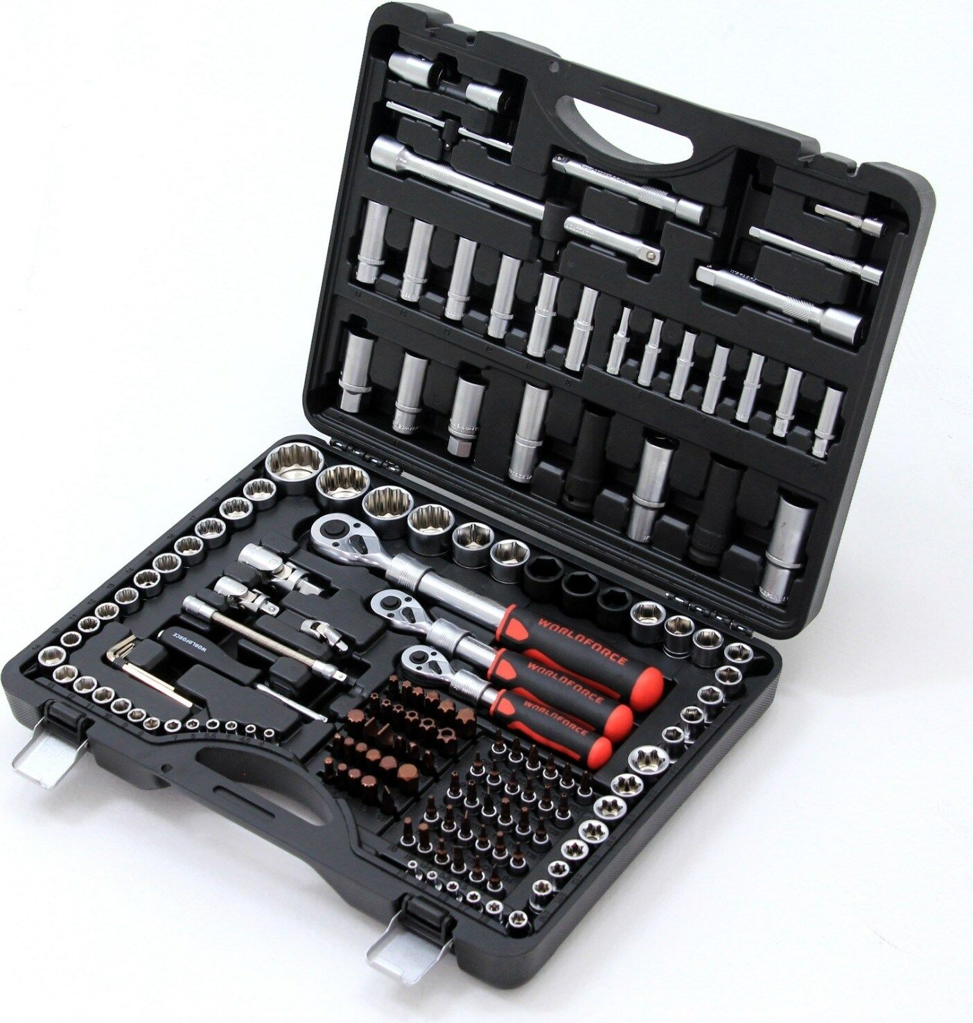 Worldforce S-Ultra 156 Parça Profesyonel Lokma Takımı 1/4'',3/8'',1/2'' Lokma Seti