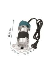 Ibeltech 600 W Jl3709A Bakır Sargılı 6 Mm Freze Fornika Makinesi