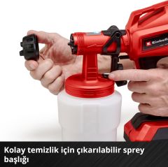 Einhell TC-SY 18/60 Li Akülü Boya Sistemi + 2,5Ah Akü Kit - 4260026