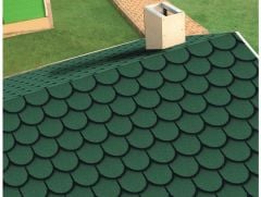 Yeşil Yonca Desenli Arduazlı Kumlu Rulo Membran (Şıngıl)