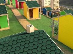 Yeşil Yonca Desenli Arduazlı Kumlu Rulo Membran (Şıngıl)