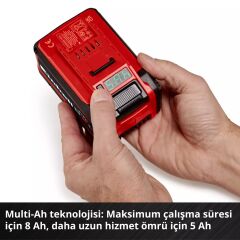 Einhell PXC+ 18V 5-8Ah MULTI Akü - 4511600