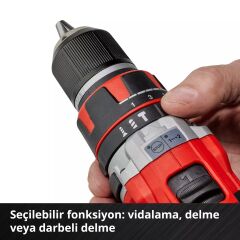 Einhell TP-CD 18/50 Li-i BL Kit 2,0Ah Çift Akülü Darbeli Vidalama - 4513940