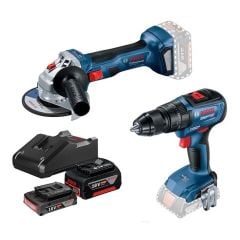 Bosch GSB 18V-50 Akülü Vidalama + GWS 180-LI Akülü Taşlama Set – 0615990M8S