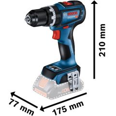 Bosch GSB 18V-90 C Professional Akülü Darbeli Vidalama - 06019K6106