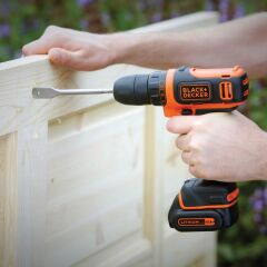 Black+Decker BDCDD12BAFC 1.5Ah Çift Akülü Vidalama + 100 Parça Aksesuar Seti
