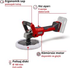 Einhell CE-CP 18/180 Li E-Solo Akülü Polisaj / Zımpara Makinesi- 2093320