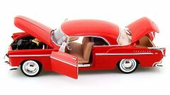 Motor Max 1 24 Diecast 1955 Chrysler C300 Model Araba Kırmızı