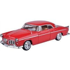 Motor Max 1:24 Chrysler C300 1955 Model Araba Kırmızı